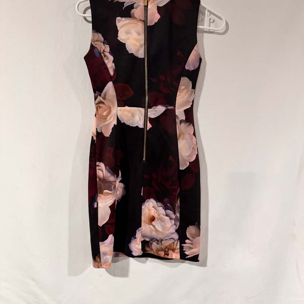Calvin Klein Floral Print Scuba Sheath Dress - Picture 3 of 3